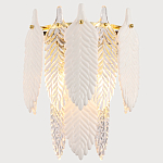 Бра с декором из рельефного стекла в виде перьев Abelia Feather Wall Lamp варинант исполнения - 2 | Loft Concept в Самаре