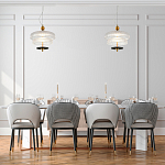 Подвесной светильник многослойный из рифленого прозрачного стекла Academy of Light варинант исполнения - 7 | Loft Concept в Самаре