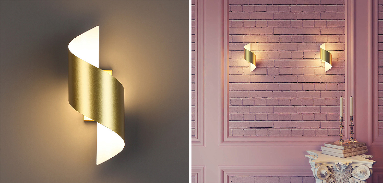 Бра Gold Locken Wall Lamp Бра Gold Locken Wall Lamp - Loft-Concept в Самаре