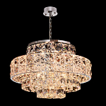 Люстра хрустальная в неоклассическом стиле на серебристом каркасе Majesty варинант исполнения - 1 | Loft Concept в Самаре