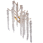 Бра на ветвистом золотом каркасе со стеклянными подвесами Raceme варинант исполнения - 1 | Loft Concept в Самаре