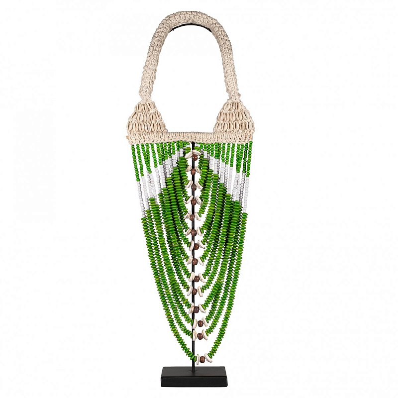 Африканское Ожерелье на подставке NECKLACE GREEN Зеленый Африканское Ожерелье на подставке NECKLACE GREEN Зеленый в Самаре | Loft Concept