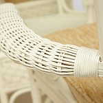 Комплект обеденный из ротанга Eloise grand white варинант исполнения - 8 | Loft Concept в Самаре