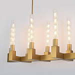 Люстра CANELLE Linear Chandelier 12 Modern Brass варинант исполнения - 1 | Loft Concept в Самаре