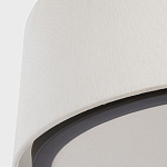 Потолочный светильник с круглым хлопковым абажуром Frosted Diffuser варинант исполнения - 3 | Loft Concept в Самаре