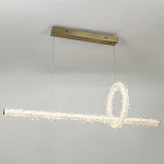 Подвесной линейный светильник Gilbertine Crystals Linear Hanging Lamp варинант исполнения - 3 | Loft Concept в Самаре