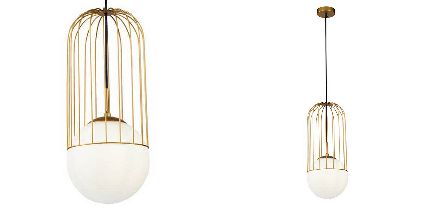 Подвесной светильник Cage Ball Pendant Подвесной светильник Cage Ball Pendant - Loft-Concept в Самаре