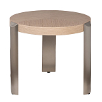 Столик журнальный круглый со светлым шпоном Light Veneer Table варинант исполнения - 1 | Loft Concept в Самаре