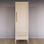 Узкий Шкаф Primo с 2 выдвижными ящиками Светлый дуб варинант исполнения - 2 | Loft Concept в Самаре