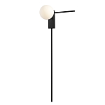 Бра с белым шарообразным плафоном и черным минималистичным каркасом Direct Rays варинант исполнения - 2 | Loft Concept в Самаре