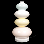 Настольная лампа из стеклянных сфер в пастельных тонах Высота 40 см Pastel Lunaria варинант исполнения - 1 | Loft Concept в Самаре