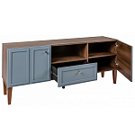 ТВ-тумба серая из массива бука с 2-мя дверками и ящиком Wenge Light варинант исполнения - 4 | Loft Concept в Самаре