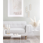 Подвесной светильник с 3-мя округлыми матовыми плафонами из белого стекла Golden Swirl варинант исполнения - 9 | Loft Concept в Самаре