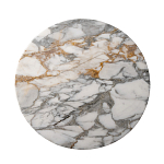 Столик журнальный с круглой мраморной столешницей на трех опорах Marble Stone Drawing варинант исполнения - 2 | Loft Concept в Самаре