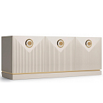 ТВ-тумба с 3-мя фактурными дверцами Satin Furniture варинант исполнения - 1 | Loft Concept в Самаре