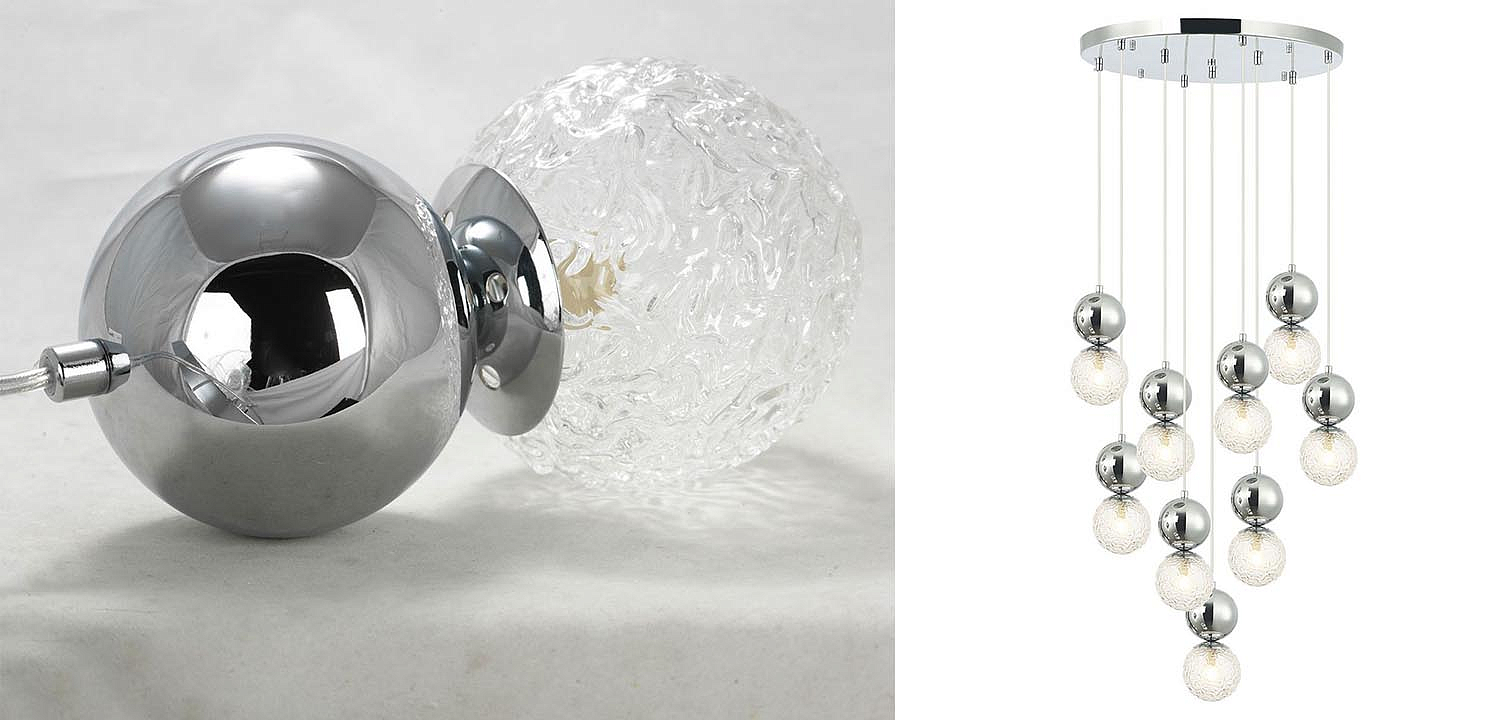 Люстра Lennert Chrome Cascade Chandelier Люстра Lennert Chrome Cascade Chandelier - Loft-Concept в Самаре