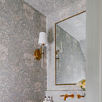 Зеркало прямоугольное в фактурной золотой раме Reflective Fabric варинант исполнения - 4 | Loft Concept в Самаре