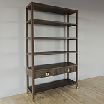 Стеллаж с двумя ящиками Elsa Dreams Walnut варинант исполнения - 1 | Loft Concept в Самаре