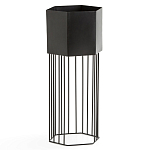 Кашпо Elevated Planters Сlive 59 черное  варинант исполнения - 1 | Loft Concept в Самаре