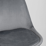 Стул с мягким велюровым сиденьем Arvika Grey варинант исполнения - 7 | Loft Concept в Самаре