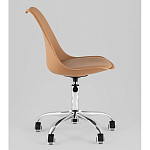 Офисный стул на металлическом основании EGGERY Brown пластик варинант исполнения - 4 | Loft Concept в Самаре