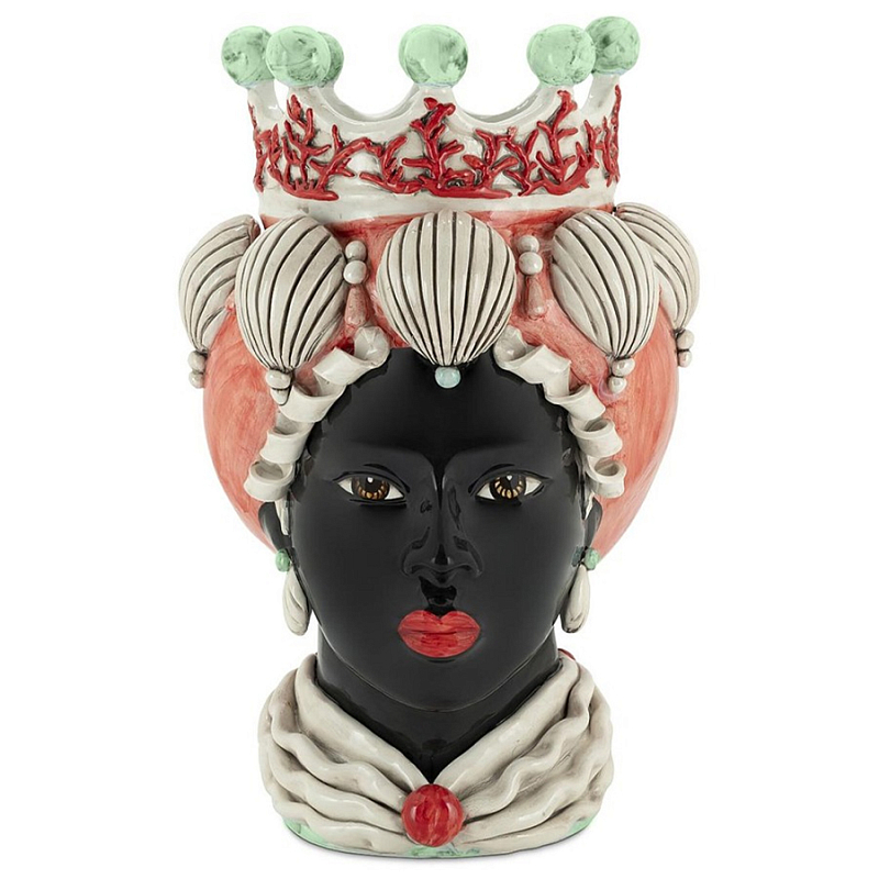 Ваза Vase Moro Lady Coral Green Red Черный Зеленый Коралловый Ваза Vase Moro Lady Coral Green Red Черный Зеленый Коралловый в Самаре | Loft Concept
