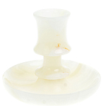 Подсвечник в виде чаши из натурального камня оникс Stone Candlestick варинант исполнения - 1 | Loft Concept в Самаре