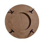 Журнальный столик с круглой фактурной столешницей из натурального дерева Vortex варинант исполнения - 3 | Loft Concept в Самаре