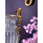 Ваза прозрачная с бронзовыми ручками в виде ангелов Eden Garden варинант исполнения - 4 | Loft Concept в Самаре