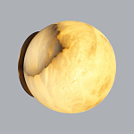 Настенно-потолочный светильник с плафоном в форме шара из алебастра Cryptocrystalline Stone варинант исполнения - 9 | Loft Concept в Самаре