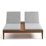 Шезлонг двухместный из эвкалипта Sunset варинант исполнения - 3 | Loft Concept в Самаре