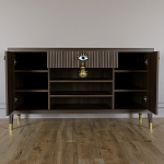 Комод-буфет Elsa Dreams Walnut с открытыми полками   варинант исполнения - 3 | Loft Concept в Самаре