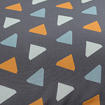 Постельное белье из сатина с принтом треугольники 150х200 см Triangular Dreams варинант исполнения - 2 | Loft Concept в Самаре