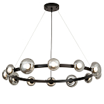 Светодиодная кольцевая люстра IONA Сhandelier black варинант исполнения - 4 | Loft Concept в Самаре