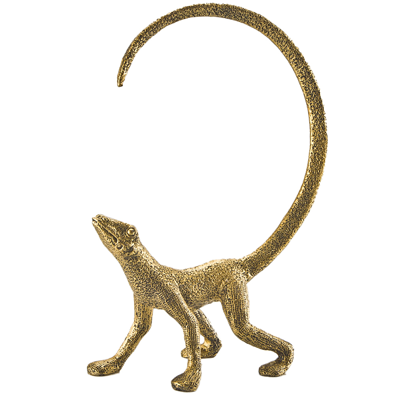 Декоративная статуэтка ящерица Golden Lizard Statuette Золотой Декоративная статуэтка ящерица Golden Lizard Statuette Золотой в Самаре | Loft Concept