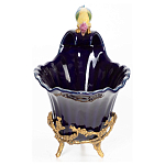 Чаша темно-синего цвета из фарфора с разноцветной птичкой Eden Garden porcelain and bronze варинант исполнения - 10 | Loft Concept в Самаре