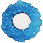 Дизайнерское Зеркало из синего стекла Blue Bubbles Mirror  варинант исполнения - 3 | Loft Concept в Самаре