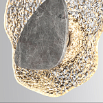 Бра с волнообразным стеклянным плафоном и вставкой из мрамора Liquid Stone варинант исполнения - 5 | Loft Concept в Самаре