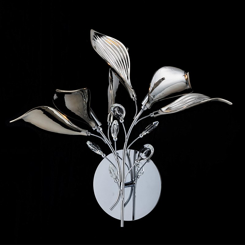 Бра с декором в виде листьев Silver Bouquet Хром Бра с декором в виде листьев Silver Bouquet Хром в Самаре | Loft Concept