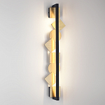 Бра вертикальное черного цвета с золотыми кругами и квадратами Gravyura варинант исполнения - 4 | Loft Concept в Самаре