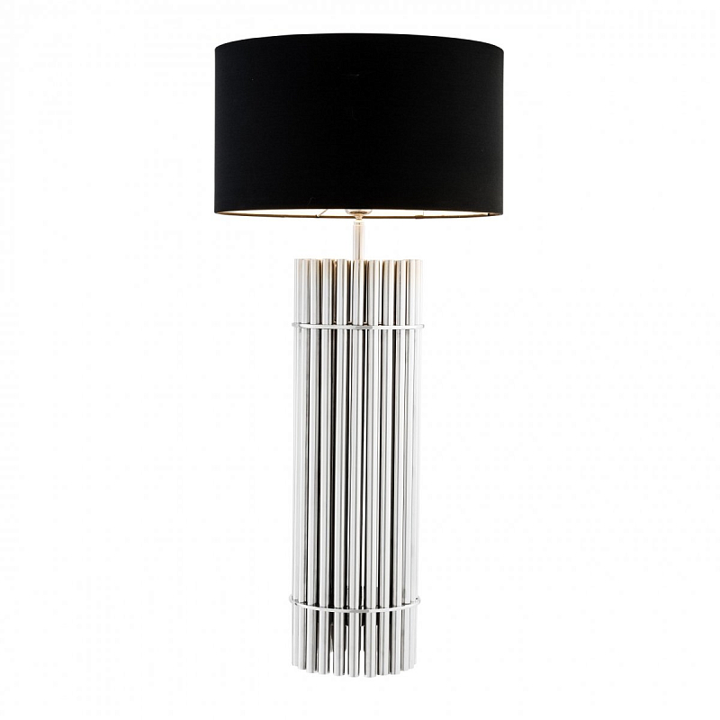 Настольная лампа Eichholtz Table Lamp Reef Никель Черный Настольная лампа Eichholtz Table Lamp Reef Никель Черный в Самаре | Loft Concept