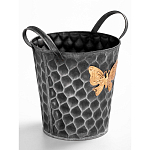 Железное кашпо Gold butterfly design варинант исполнения - 3 | Loft Concept в Самаре