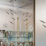 Обои ручная роспись Jakuchu Original colourway on Tarnished Silver gilded paper варинант исполнения - 2 | Loft Concept в Самаре