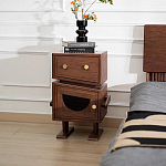 Тумбочка прикроватная с ящиком и дверцей Робот Robot Desk варинант исполнения - 2 | Loft Concept в Самаре