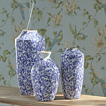 Ваза с синим цветочным узором Blue & White Ornament  варинант исполнения - 4 | Loft Concept в Самаре