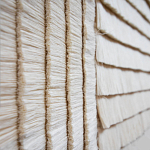 Большое Панно Абстракция белые нити Huipil Wall Hanging варинант исполнения - 2 | Loft Concept в Самаре