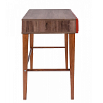 Стол письменный из массива бука с 2-мя ящиками красный Wenge Light варинант исполнения - 2 | Loft Concept в Самаре