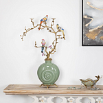 Фарфоровый подсвечник с бронзовым декором Eden Garden варинант исполнения - 4 | Loft Concept в Самаре