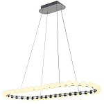 Люстра подвесная светодиодная с круглыми плафонами белого цвета PEARLS Suspension 100  варинант исполнения - 2 | Loft Concept в Самаре