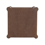 Приставной столик деревянный с резными ножками и нижней полкой Vintage Side Table Brown Wood варинант исполнения - 2 | Loft Concept в Самаре